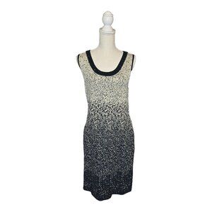 Carmen Marc Valvo Embellished Neckline Ombre Dress - Size M
